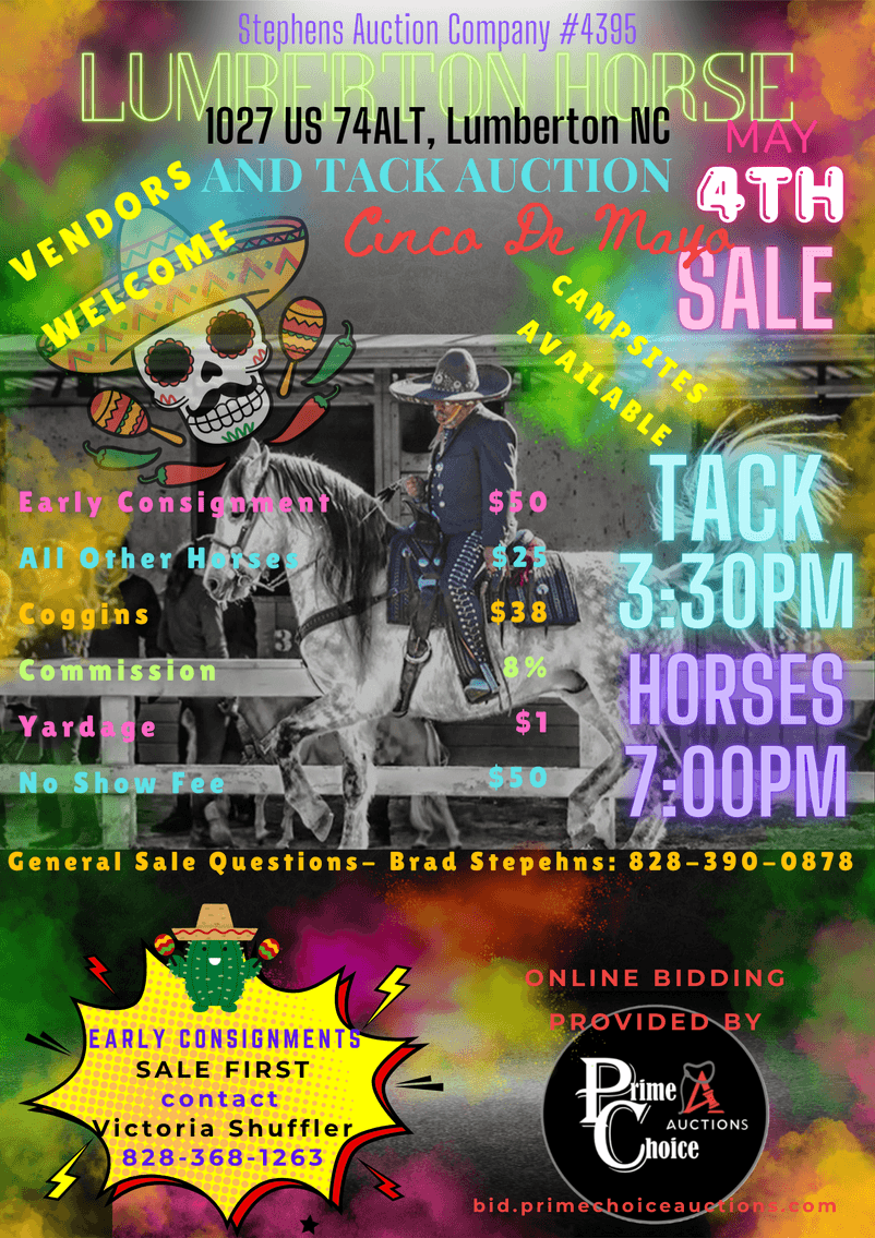 Image for Lumberton Horse and Tack Auction, May 2026