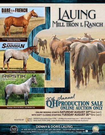 Image for 20th Annual Lauing Milliron L Ranch QH Production Sale