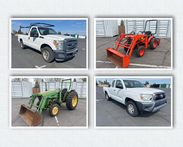 April Heavy Equipment Vehicles & Appliances (Online Only, No Onsite Bidding)