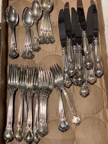 Image for Four Sets of Sterling Silver Flatware, Ryobi Tools, Camping and Cook-out Items, Quality Household Items, Tools and More