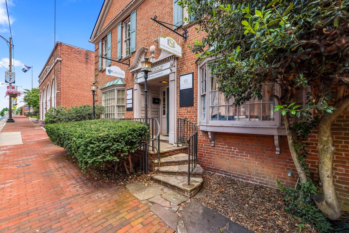 Image for Rare Downtown Leesburg, VA Opportunity! 3 Attached Buildings with 13 Parking Spaces on E. Market St. Across from the Historic Courthouse — Selling as a Single Offering!!