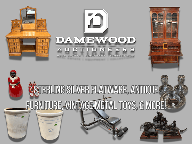 Image for Sterling Silver Flatware, Antique Furniture, Vintage Metal Toys, & More! - Virtual Action - No In-Person Bidding!