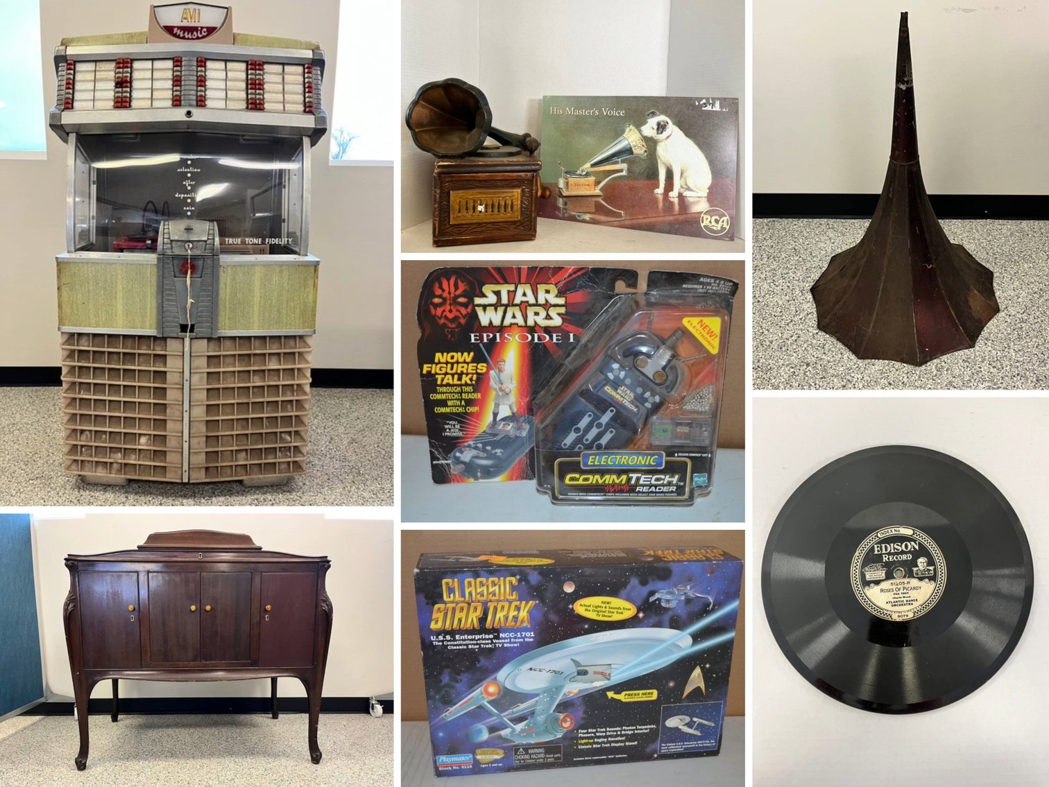 Vintage Records, Phonograph Horn, Star Wars Collectibles, Antiques & Juke Box (155798)
