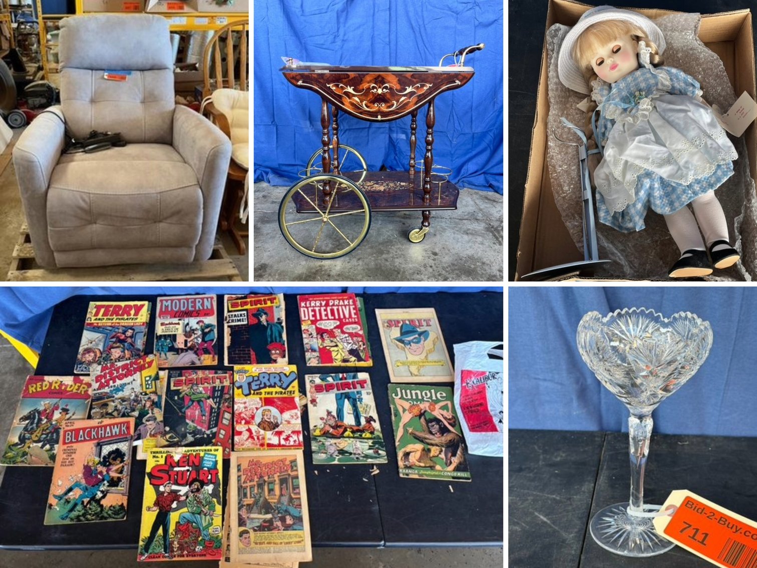 Living Estate Auction: Furniture, Collectible Dolls, Glassware & Décor