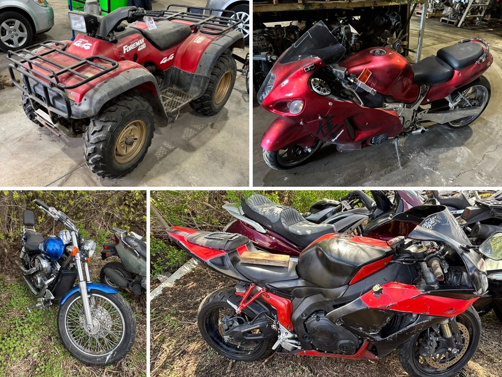 Impound Auction: Motorcycles, Honda 400 ATV