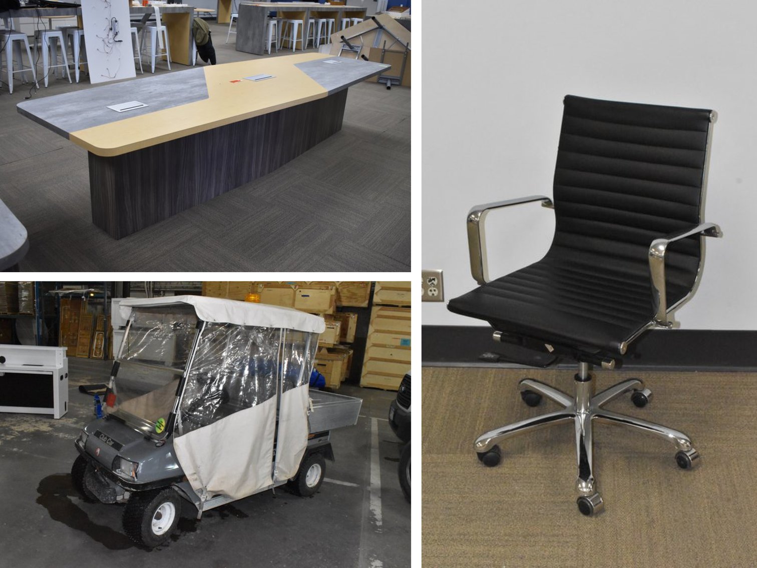 Executive Office Furniture & Club Car Caryall Golf Cart  (133991)