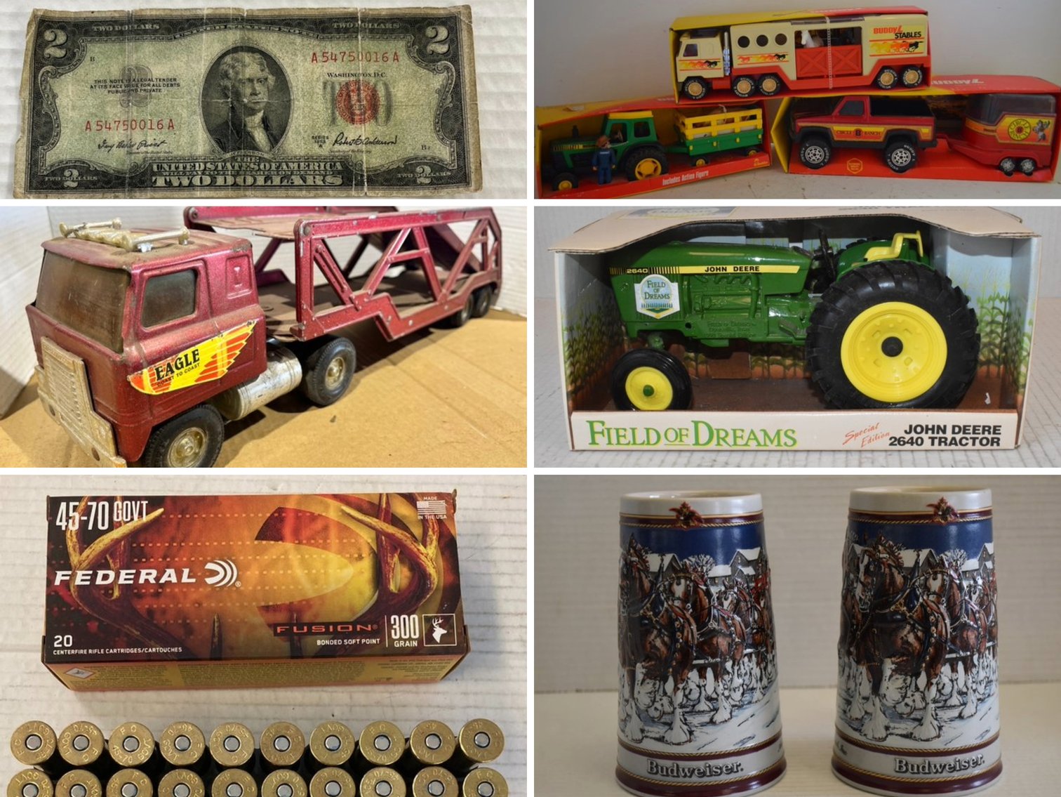 Ammo, Silver Certificates, Coins, Collectible Toys, Chests & Steins  (137921)