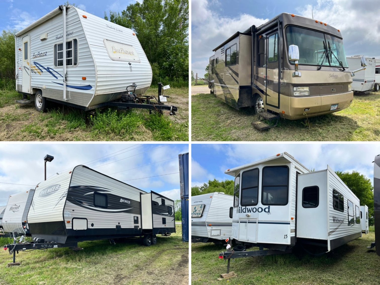(16) Campers: Motorhome, Park Model, Travel Trailers & 5th Wheels (142607)