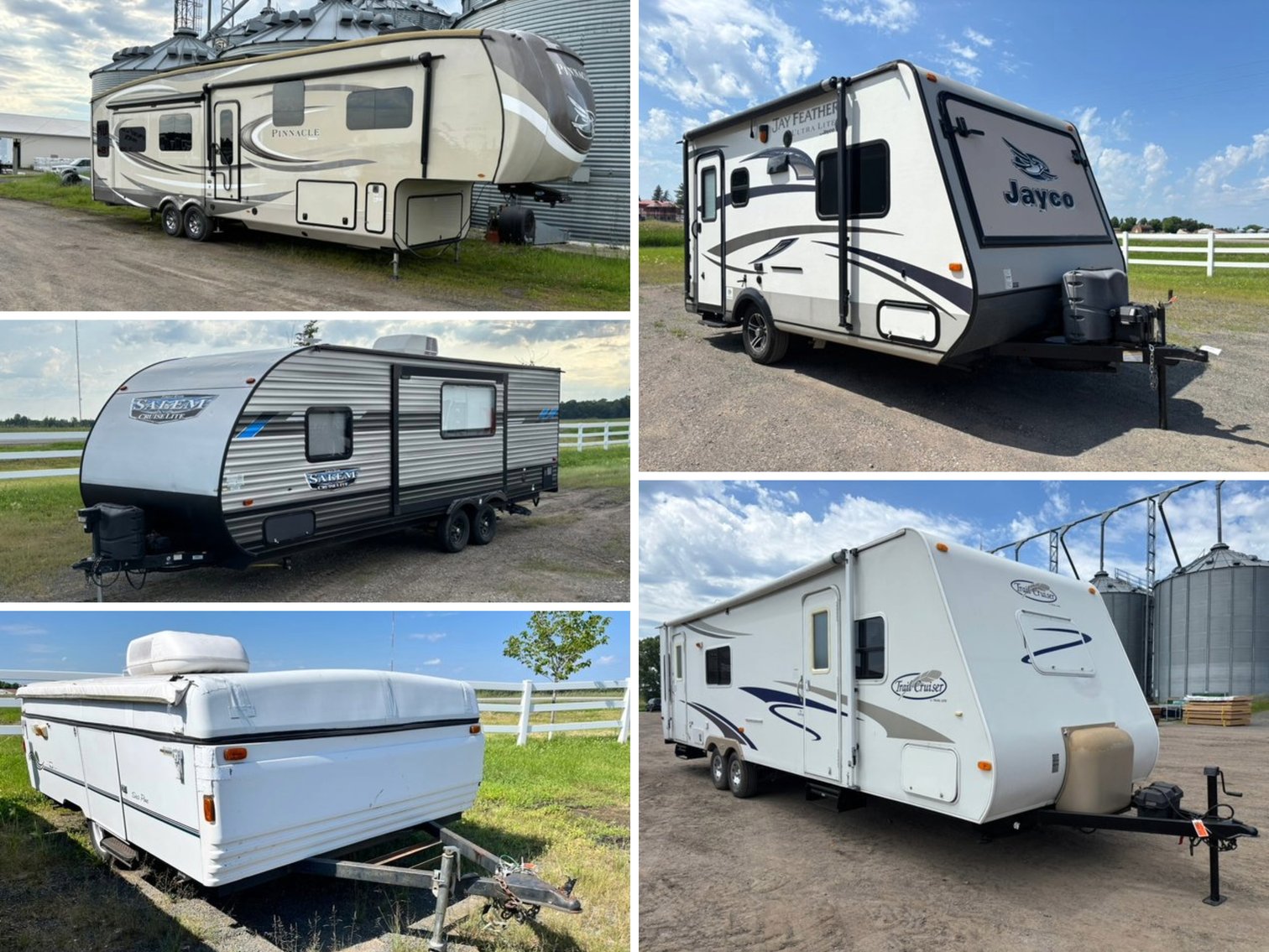 (5) Campers: Travel Trailers, Pop-Up and 5th Wheel (141310)