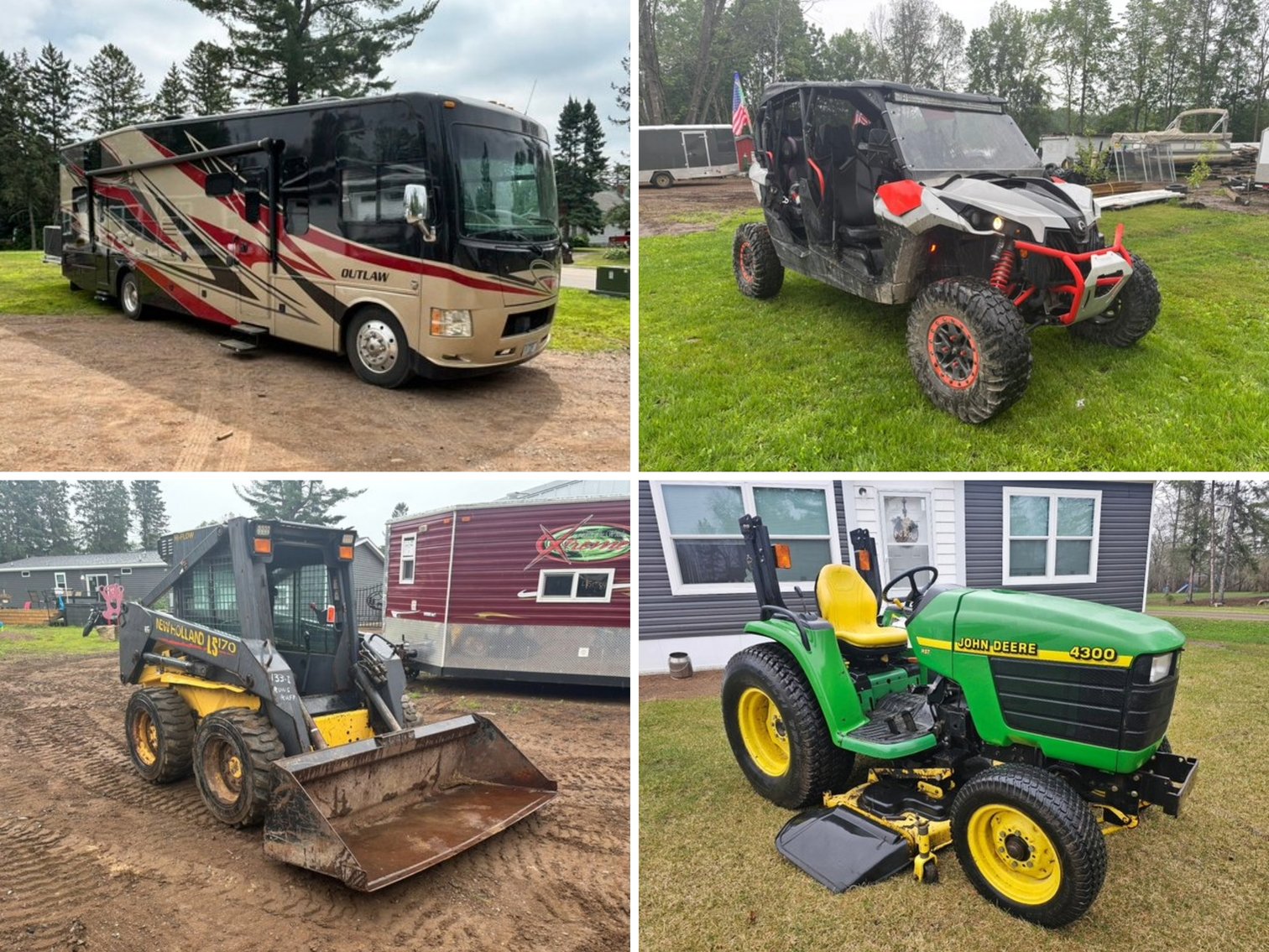 Recreational Equipment, New Holland Skid Steer, Trailers, Attachments & Tools (145455)