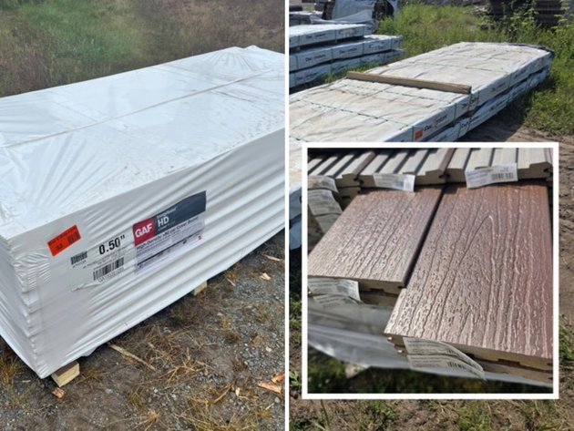 Image for GAF EnergyGuard Polyiso Insulation & 16' Deckorators Slotted Composite Deck Boards (148183)