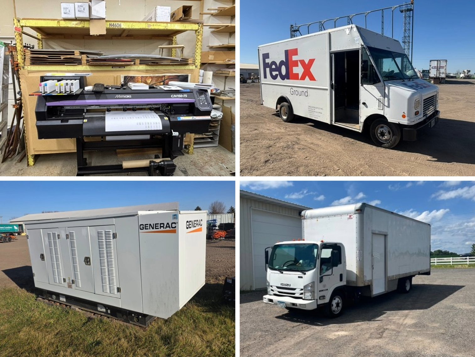 Multi-Party Auction: Delivery Trucks, Enclosed Trailers, Vehicles, Equipment, Tires & More (149412)