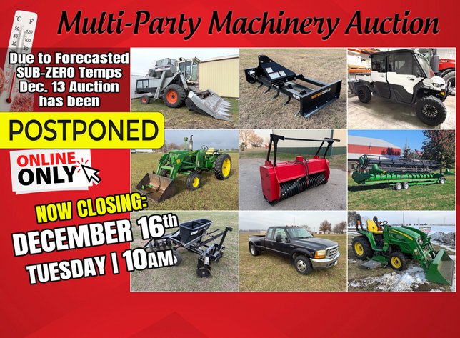 Equipment Auction - December 2025
