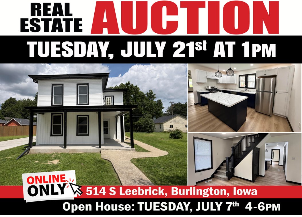 Image for Burlington, Iowa Real Estate Auction - 514 S Leebrick