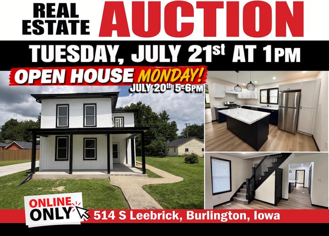 Burlington, Iowa Real Estate Auction - 514 S Leebrick