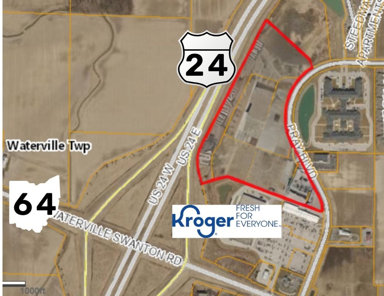 Image for 3 Tract Prime Commercial Land Auction Waterville, OH