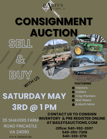 Image for Conventional Auction - Shavers Farm