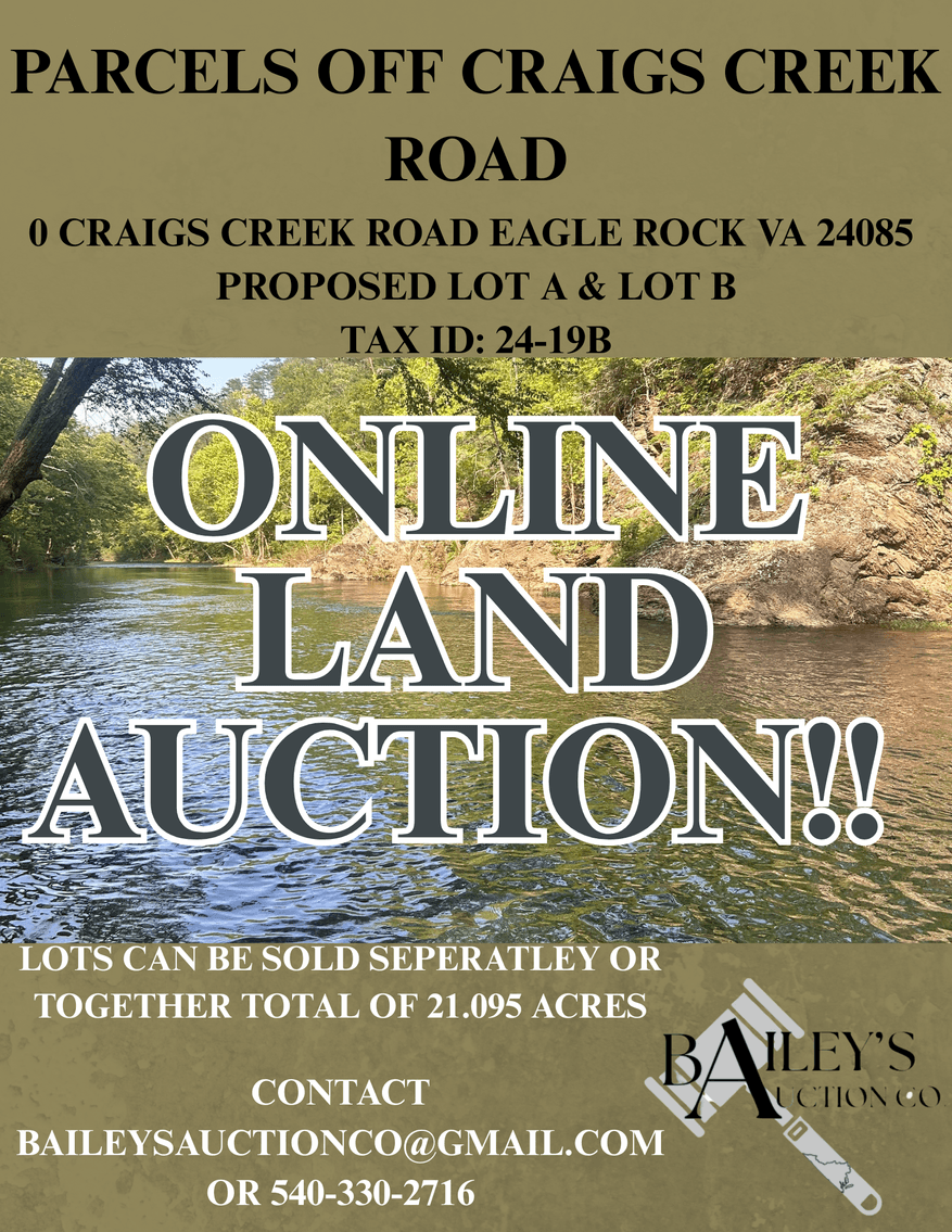 Image for Online Land Auction - Craigs Creek - Outdoor lovers dream