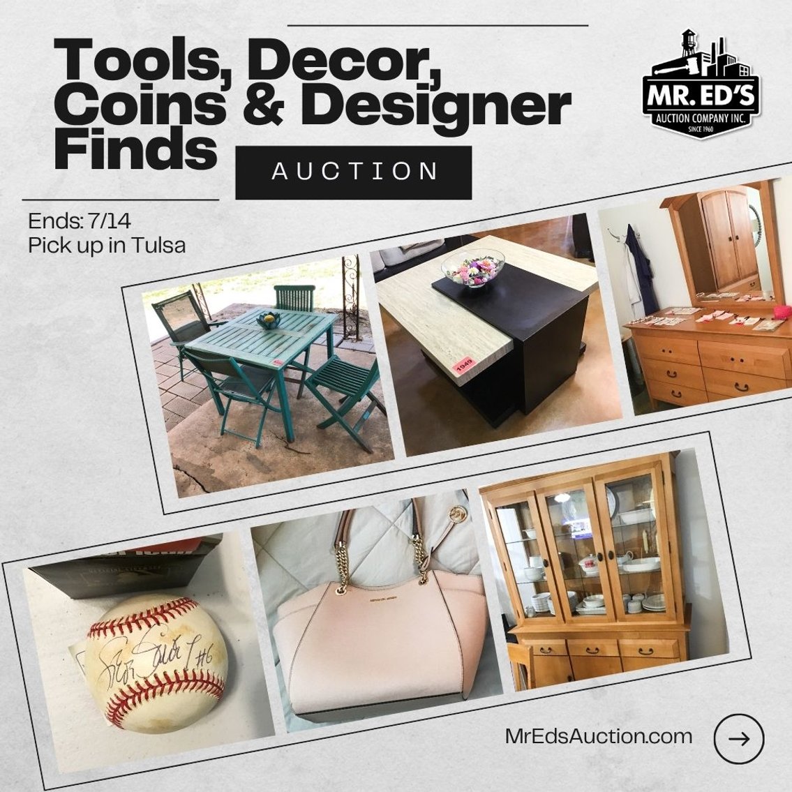Image for Tools, Décor, Coins & Designer Finds Auction