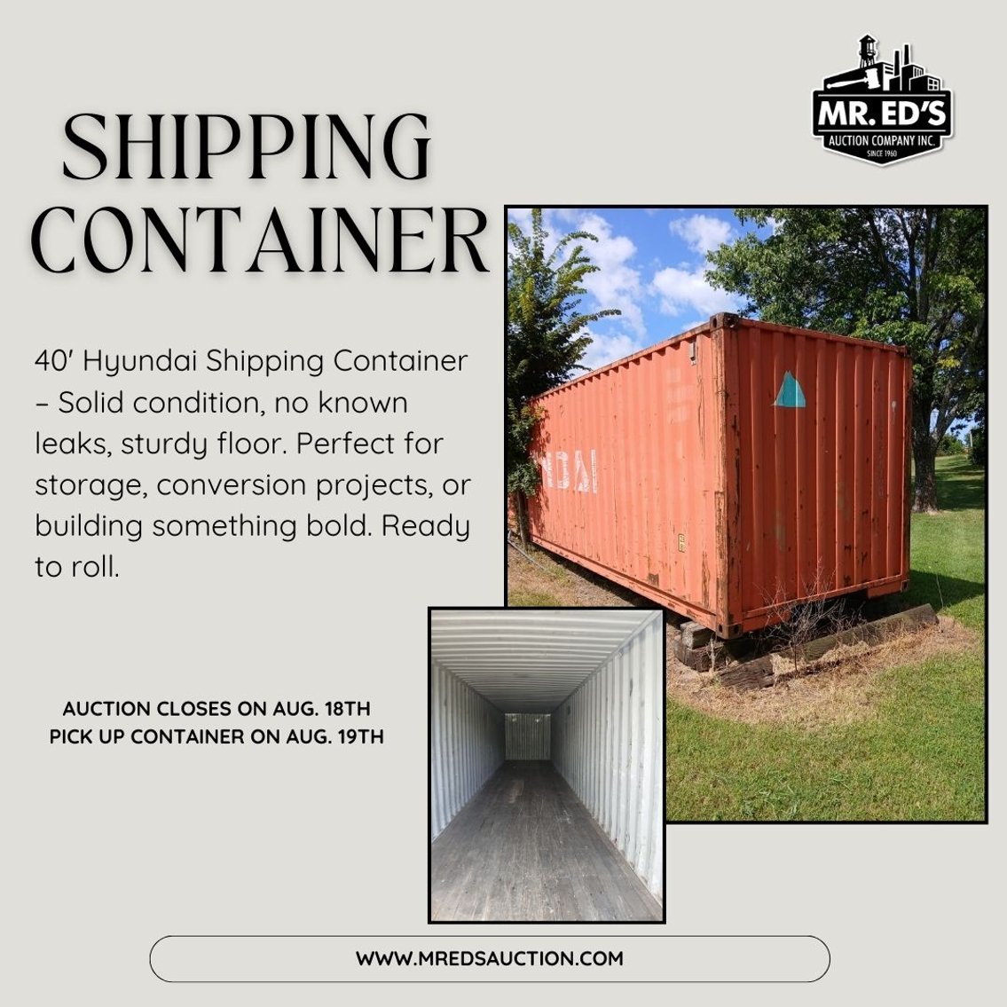 Image for Shipping Container Auction