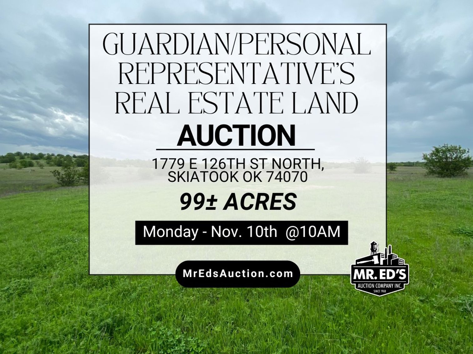 Image for Guardian/Personal Representative’s Real Estate Land Auction - Skiatook