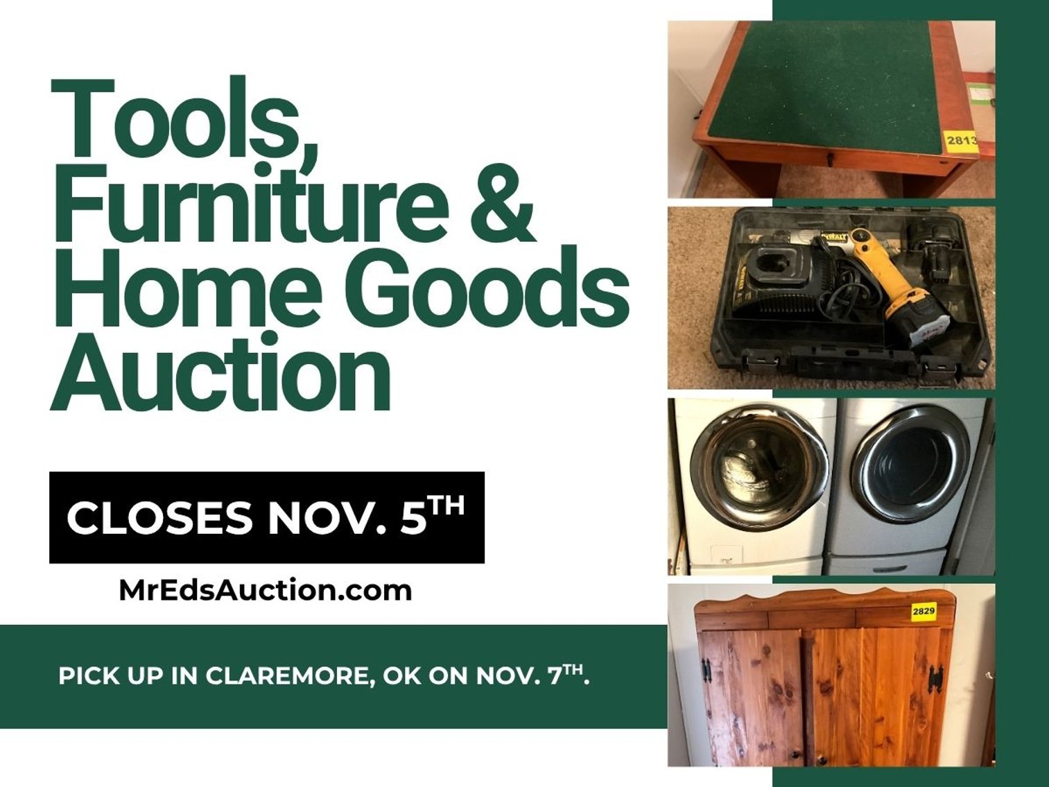 Image for Tools, Furniture & Home Goods Auction
