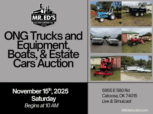 Image for ONG Trucks and Equipment, Boats, & Estate Cars