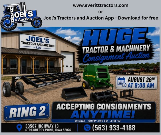 Image for Ring 2: August 26, 2026 LIVE and ONLINE Huge Consignment Auction