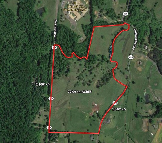 77.09 +/- Acre Parcel w/3,400' +/- of Total Road Frontage on 2 Roads, Barn/Outbuildings & Mountain Views in Culpeper County, VA--SELLING to the HIGHEST BIDDER!!