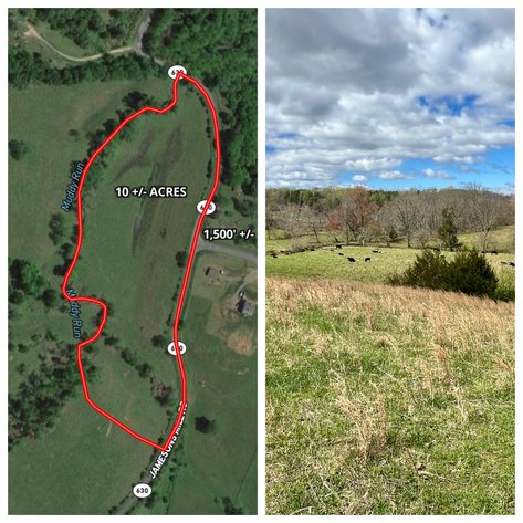 10 +/- Acre Parcel w/1,500' +/- of Road Frontage & Mountain Views in Culpeper County, VA--SELLING to the HIGHEST BIDDER!!