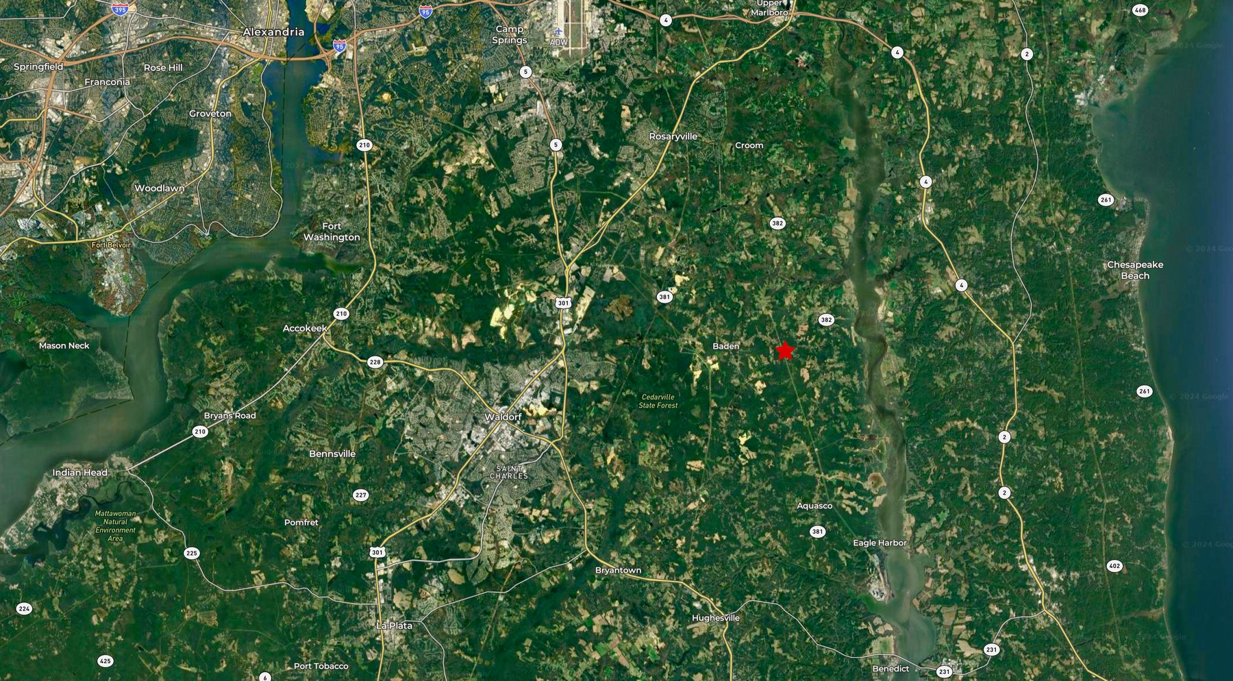 Image for 13.6 +/- Acre Wooded Land Parcel w/390' +/- of Road Frontage in Prince George's County, MD--ONLINE ONLY BIDDING!!
