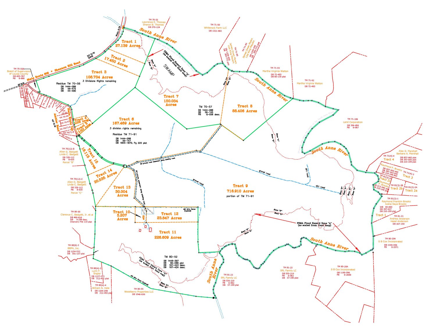 Image for 1,600 +/- Acres w/5 +/- Miles of South Anna River Frontage, 6 miles from I-64 & 30 Miles From Charlottesville & Short Pump, VA--Louisa County, VA