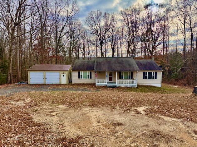 Image for 3 BR/2 BA Home w/Walk-Out Basement & Large Detached 2 Bay Garage/Shop on 5 +/- Acres in Bowling Green, VA--ONLINE ONLY BIDDING!!