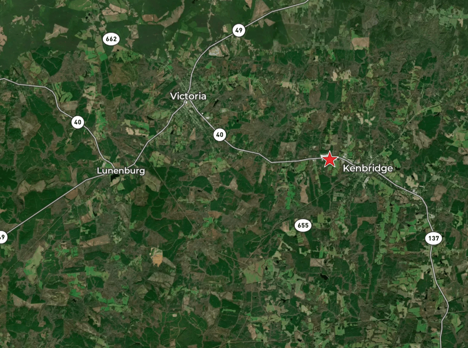 Image for 4,125 +/ sf. Commercial Building w/240' +/- of Road Frontage on 1.25 +/- Acres in Lunenburg County, VA--ONLINE ONLY BIDDING!!