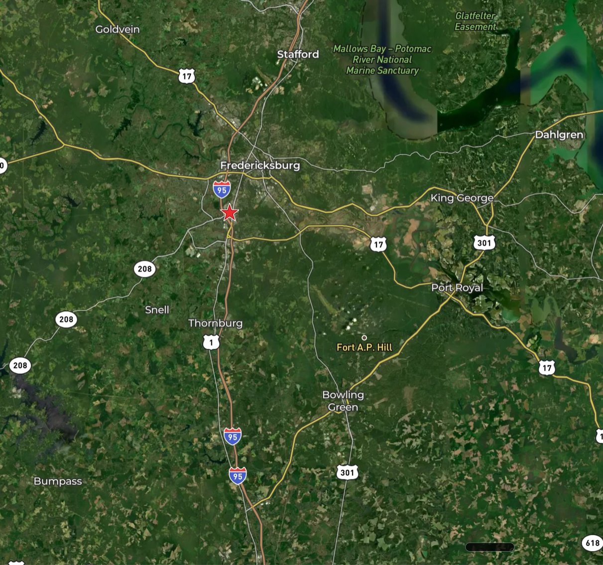 Image for Income Producing Commercial Brick Building on .39 +/- Acres w/Rts. 1 & 208 Visibility--ONLINE ONLY BIDDING!!