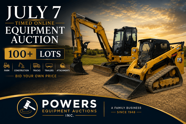 Image for Farm & Construction Equipment Consignment Auction! July 7, 2026