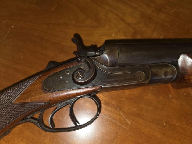 Image for Three Vintage Long Guns | Two Rifles: 1924 Lee-Enfield .303 and Winchester Model 67 .22 Short  |  Belgian Double Barrel Percussion Shotgun:  1880/90 Occidental The Interchangeable | Online Auction | Located Richmond, VA