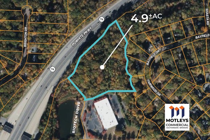 Image for Coming Soon | 4.9± Acres of Vacant Commercial Land | Zoned O2 | Ideal for Developers, Investors & Owner-Users | Close Proximity to Powhite Parkway, Midlothian Turnpike & Chippenham Parkway | Online Only | 651 Biotech Drive | Richmond, VA | 23235