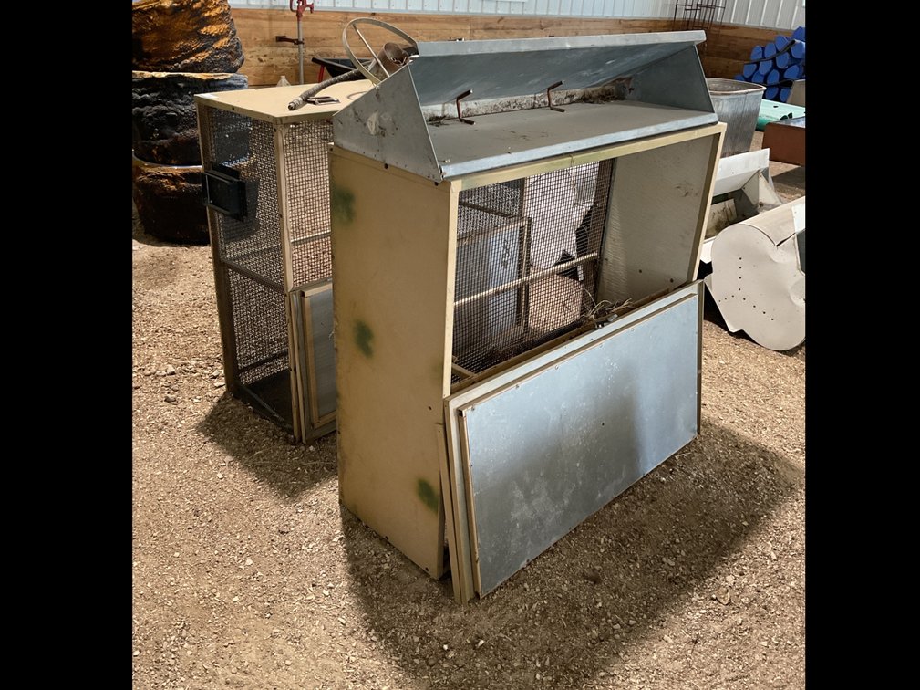 (2) quail cages