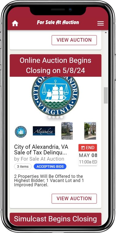 Image for City of Alexandria, VA Sale of Tax Delinquent Real Estate