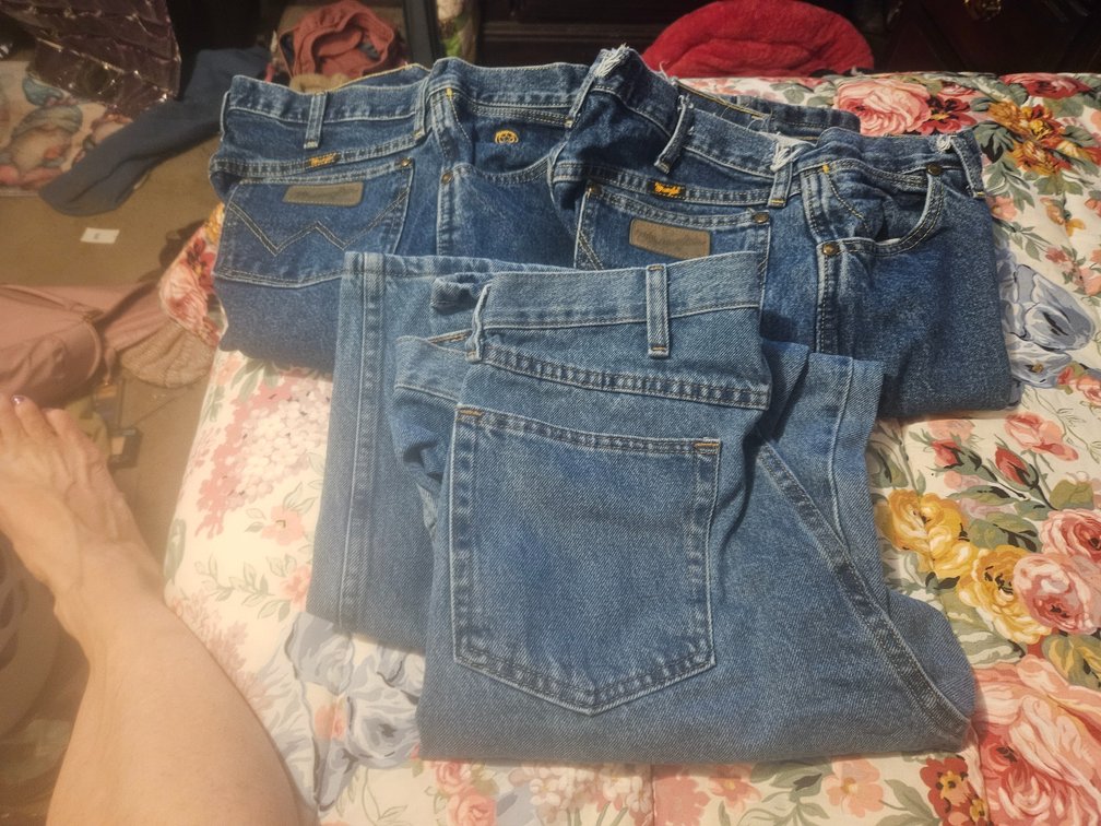 Assorted Blue Jeans