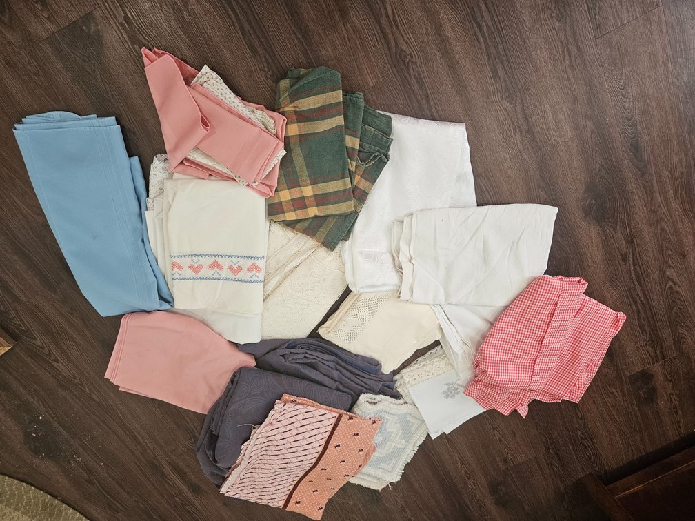 Assorted Household Linens And Textiles