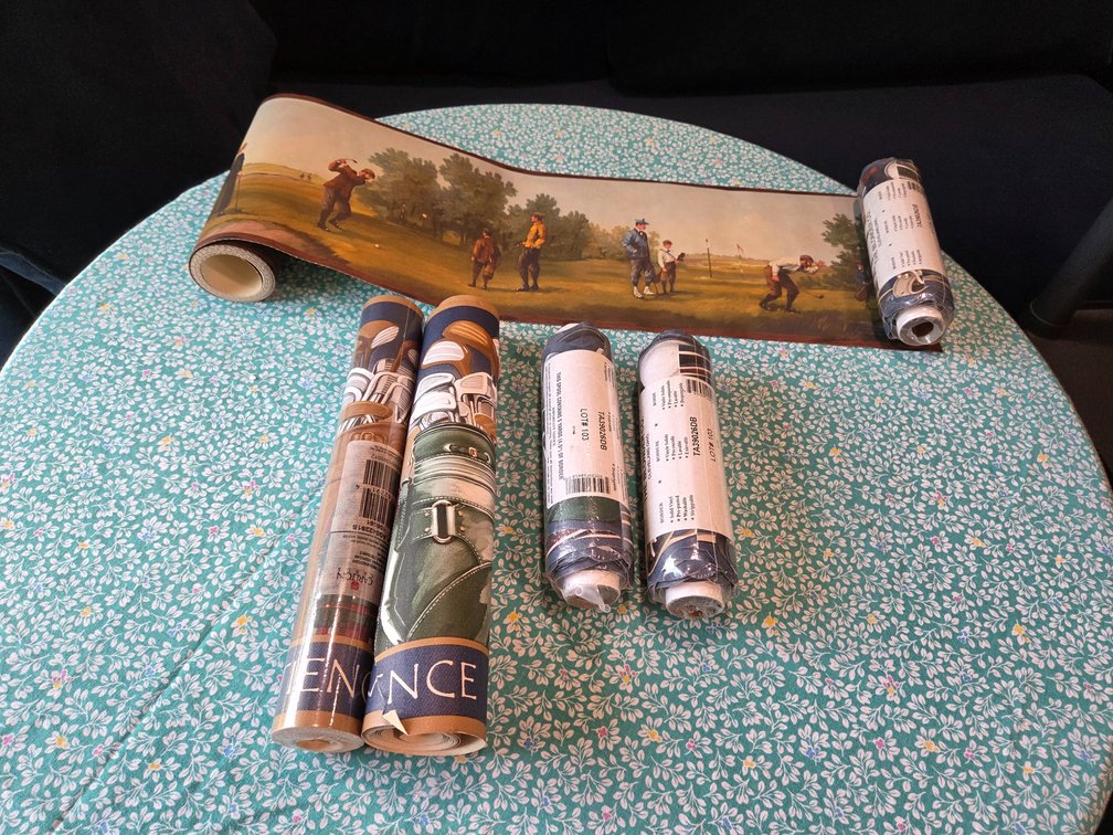 Vintage Golf Wallpaper Borders And Plaque