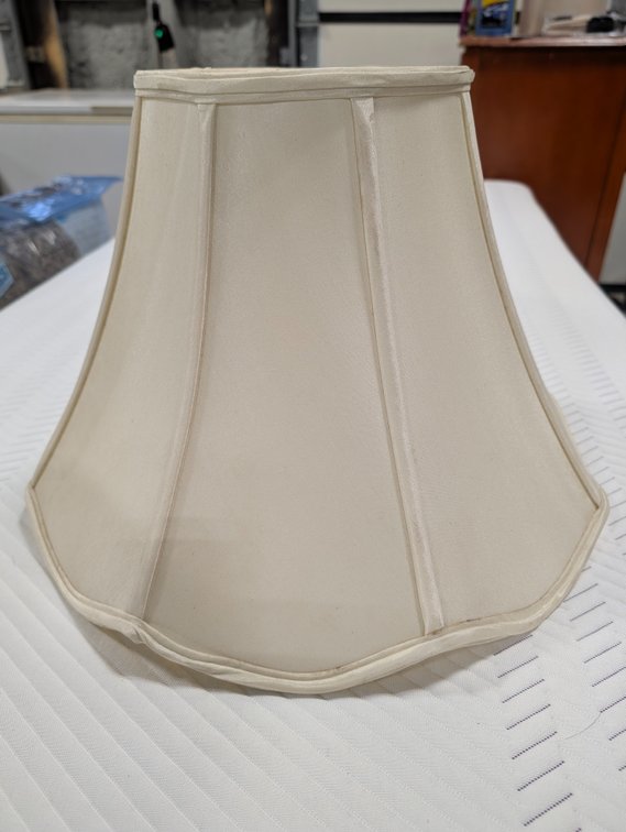 Scalloped Fabric Bell Lampshade