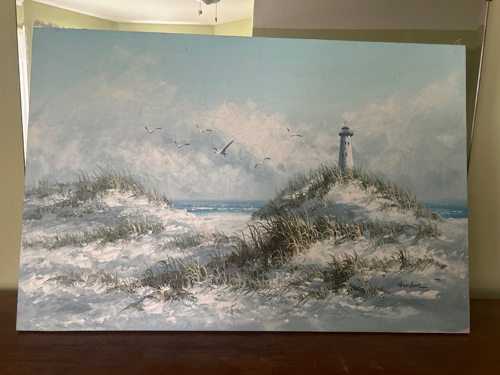 Gordon Coastal Landscape Impasto Painting