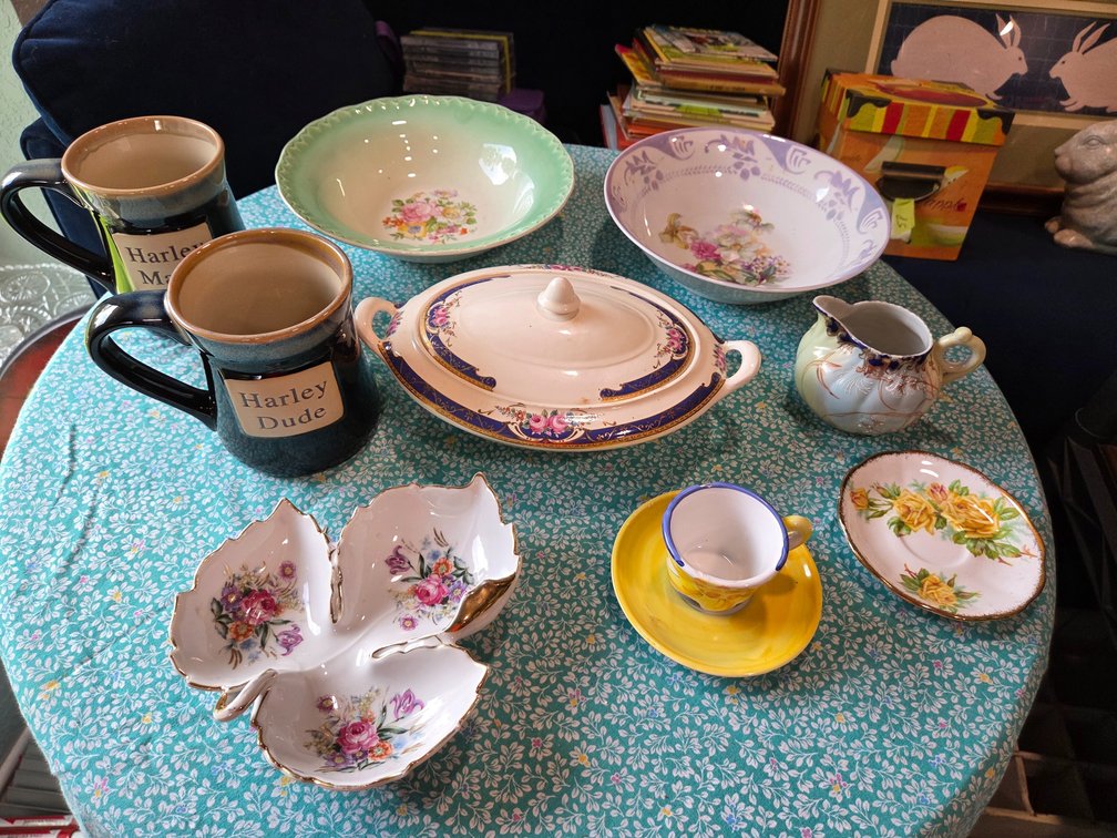 Assorted Vintage Ceramic And Porcelain Tableware Collection