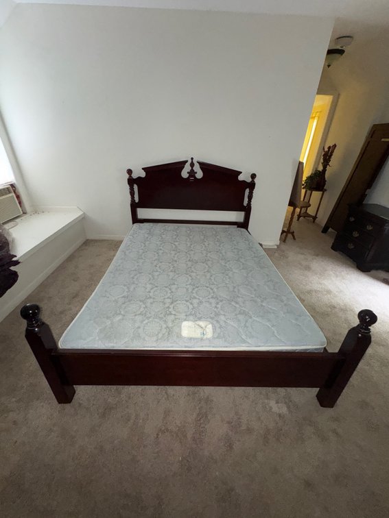 Dark Wood Poster Bed Frame