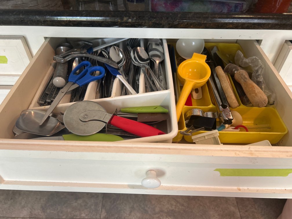 Mixed Kitchen Utensils And Flatware Lot