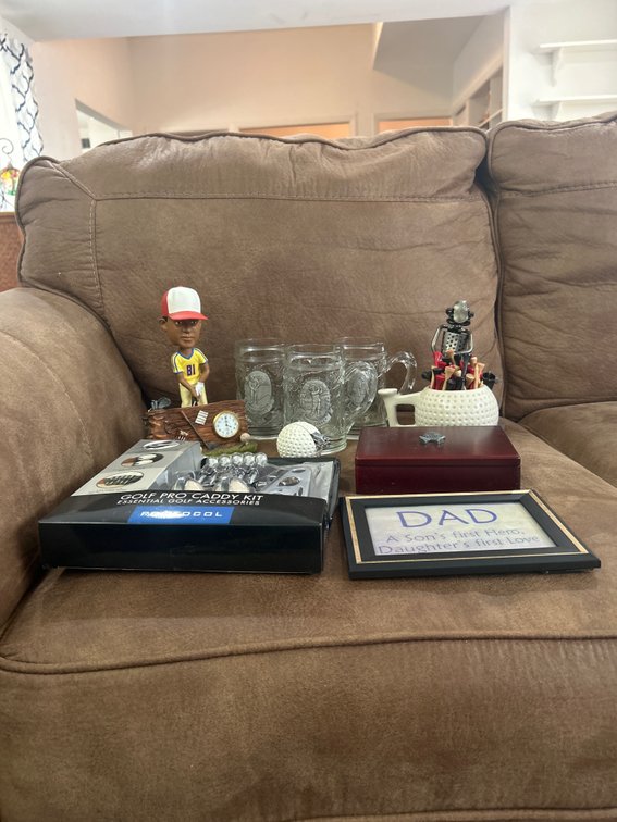 Assorted Golf Themed Collectibles And Accessories