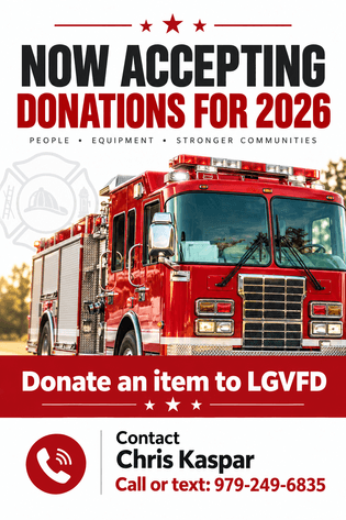 Image for 2026 La Grange Volunteer Fire Department Online Silent Auction